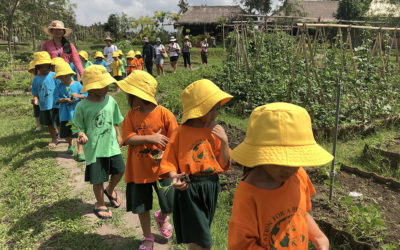 Kunjungan TK ke Desa Visesa Ubud